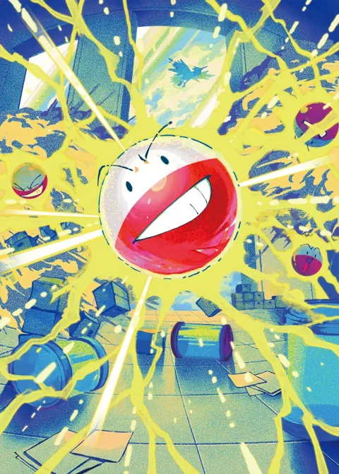 Electrode card art from Genetic Apex (#235), Art Rare