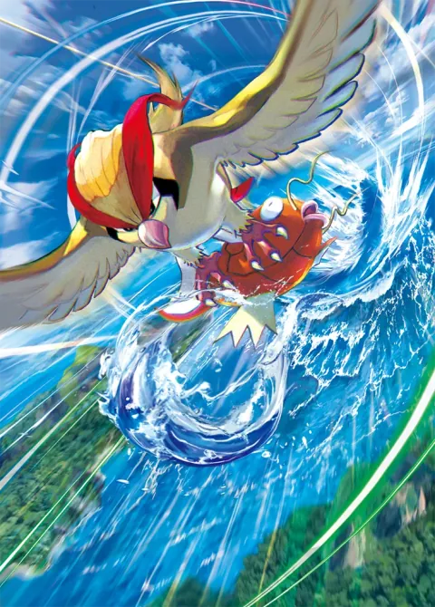 Pidgeot card art from Genetic Apex (#245), Art Rare