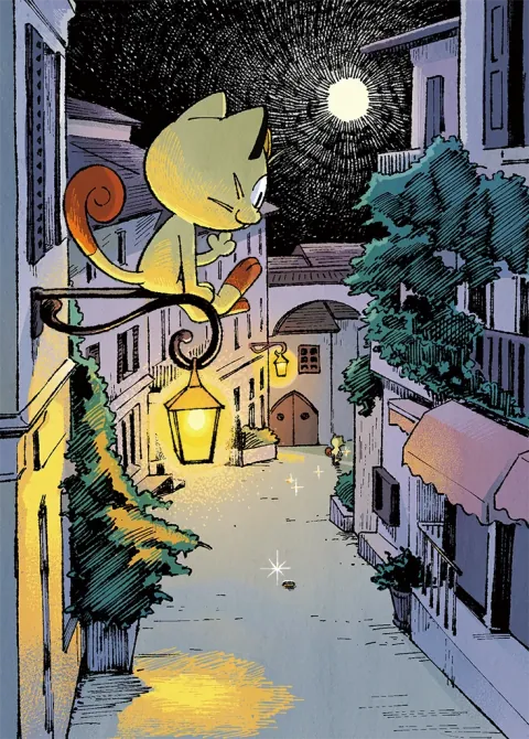 Meowth card art from Genetic Apex (#246), Art Rare