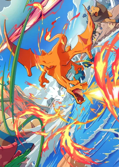 Charizard ex card art