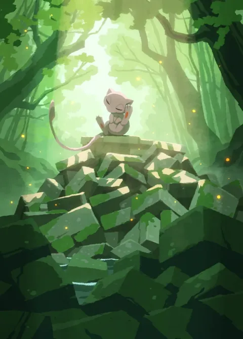 Mew ex card art