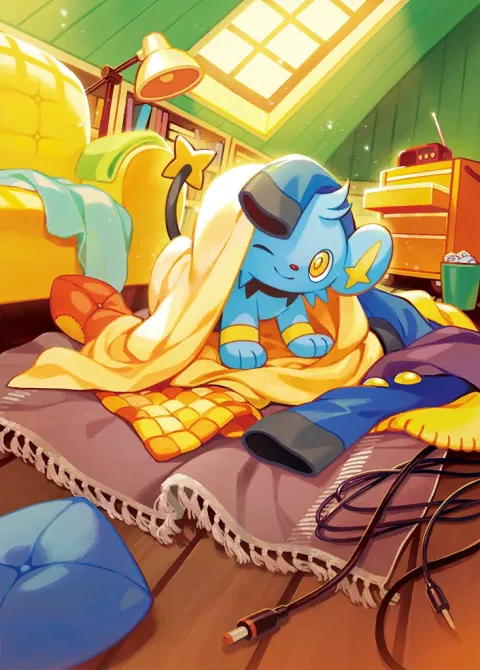 Shinx card art from Space-Time Smackdown (#163), Art Rare