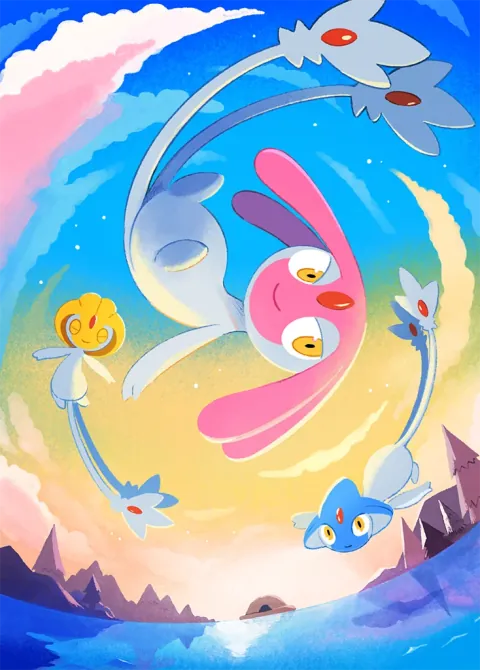 Mesprit card art from Space-Time Smackdown (#166), Art Rare