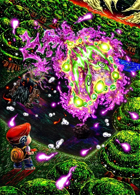 Spiritomb card art from Space-Time Smackdown (#172), Art Rare