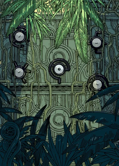 Unown card art from Triumphant Light (#78), Art Rare