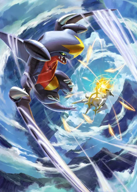 Garchomp ex card art from Triumphant Light (#93), Special Art Rare