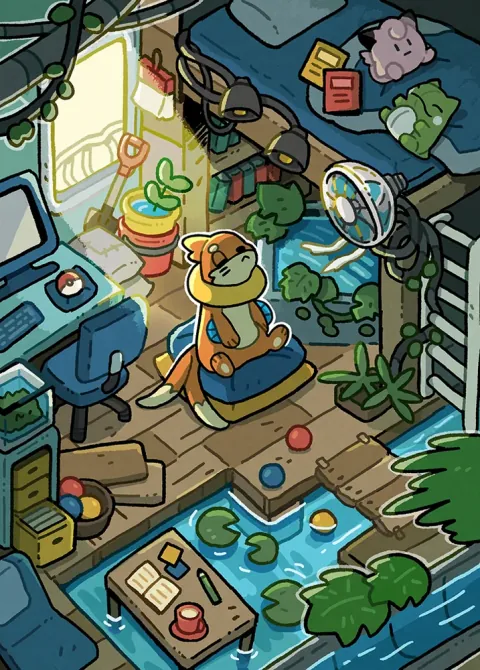 Buizel card art