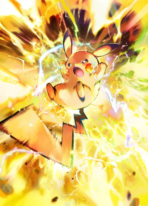 Pikachu ex card art from Shining Revelry (#92), Special Art Rare