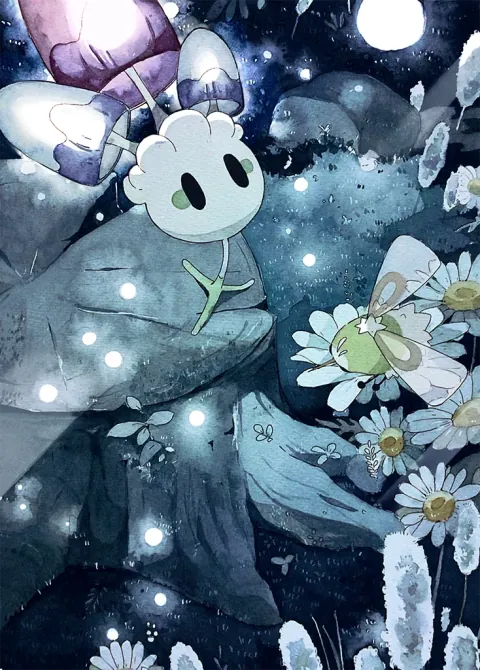 Morelull card art from Celestial Guardians (#157), Art Rare