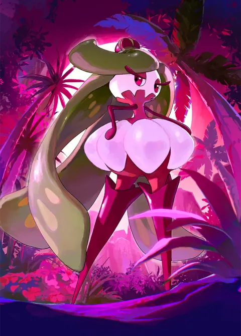 Tsareena card art from Celestial Guardians (#158), Art Rare