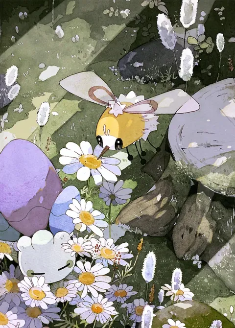 Cutiefly card art from Celestial Guardians (#167), Art Rare