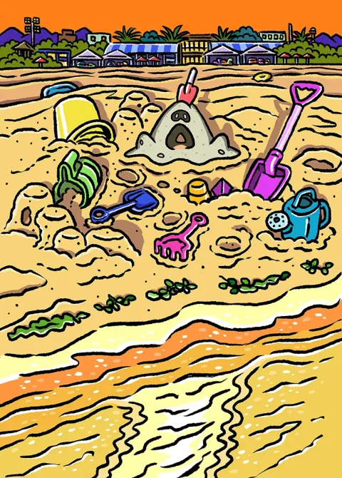Sandygast card art from Celestial Guardians (#169), Art Rare