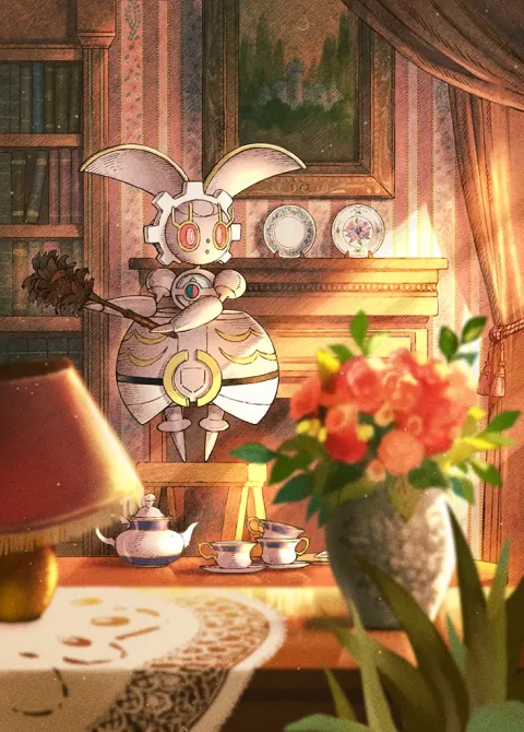Magearna card art from Celestial Guardians (#175), Art Rare