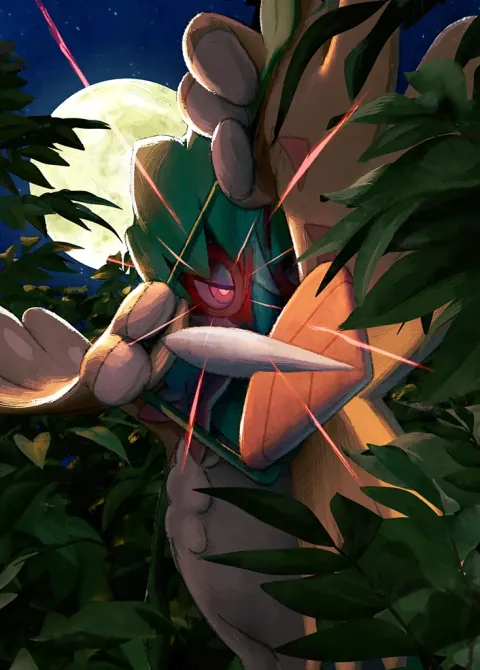 Decidueye ex card art from Celestial Guardians (#198), Special Art Rare