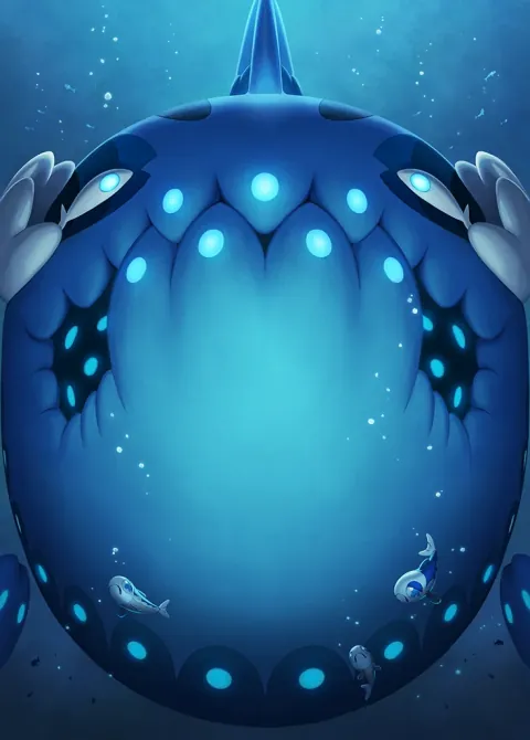 Wishiwashi ex card art from Celestial Guardians (#202), Special Art Rare