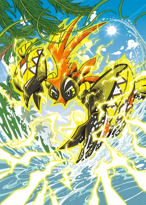Tapu Koko ex card art from Extradimensional Crisis (#84), Special Art Rare