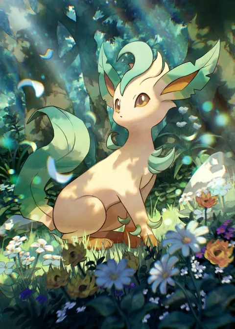 Leafeon card art