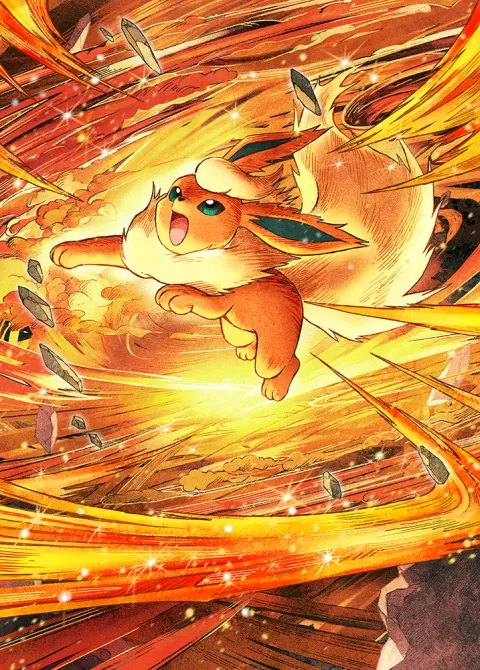Flareon ex card art