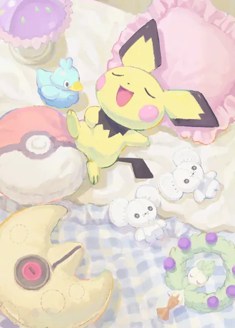 Pichu card art from Wisdom of Sea and Sky (#171), Art Rare