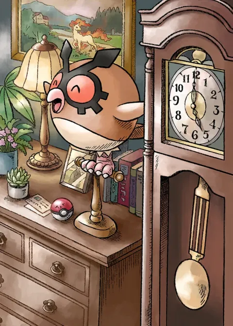 Hoothoot card art from Wisdom of Sea and Sky (#182), Art Rare