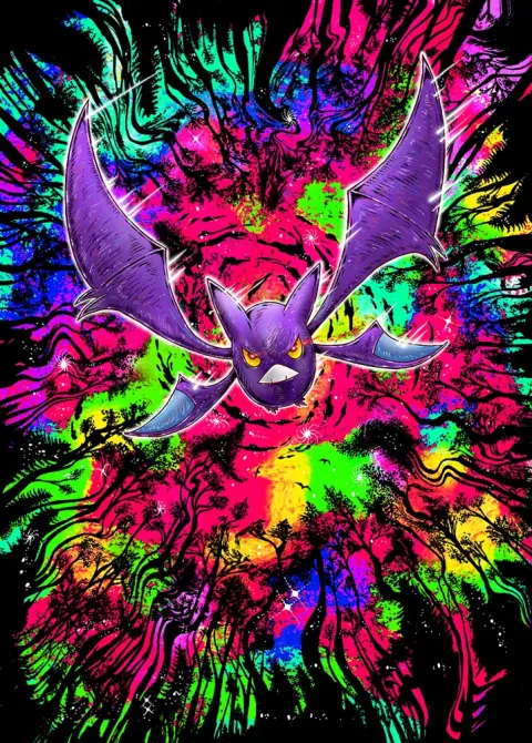 Crobat ex card art from Wisdom of Sea and Sky (#207), Special Art Rare