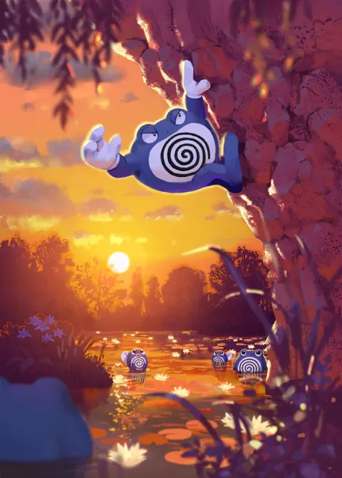 Poliwrath ex card art