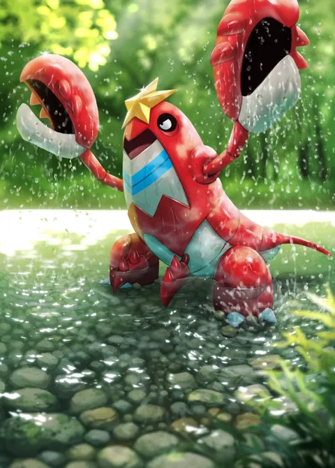 Crawdaunt card art from Deluxe Pack ex (#355), Art Rare