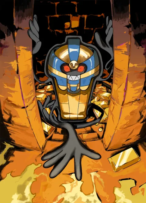 Cofagrigus card art from Mega Rising (#238), Art Rare