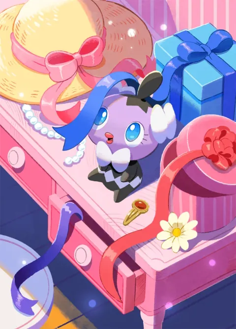 Gothita card art from Mega Rising (#239), Art Rare