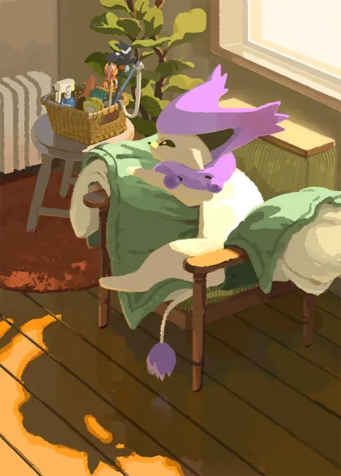 Delcatty card art from Mega Rising (#248), Art Rare