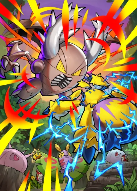 Mega Pinsir ex card art from Mega Rising (#272), Special Art Rare