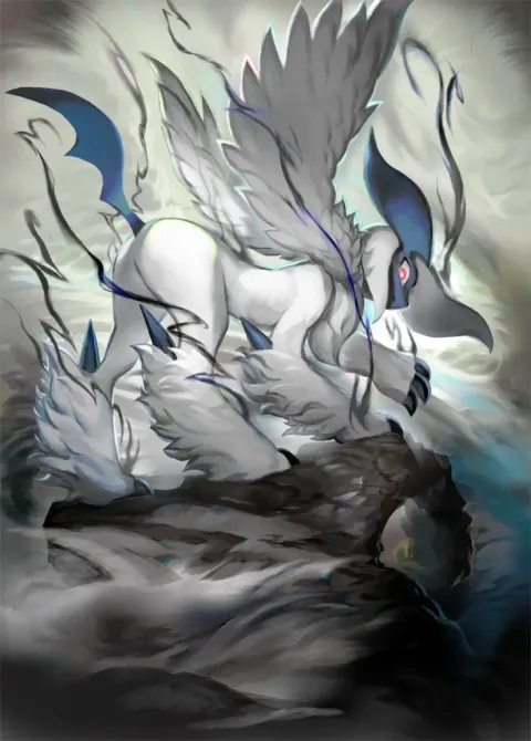 Mega Absol ex card art from Mega Rising (#280), Special Art Rare