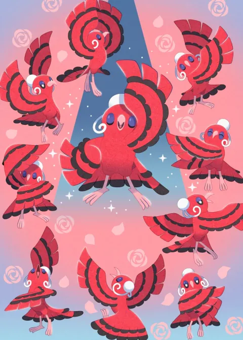 Oricorio card art from Fantastical Parade (#161), Art Rare