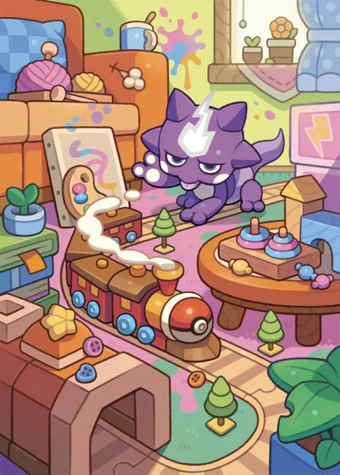 Toxel card art from Fantastical Parade (#166), Art Rare