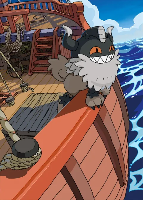 Galarian Perrserker card art from Fantastical Parade (#177), Art Rare