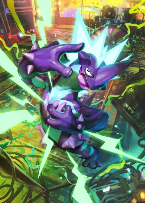 Toxtricity ex card art from Fantastical Parade (#198), Special Art Rare