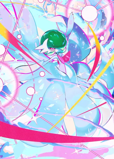 Mega Gardevoir ex card art from Fantastical Parade (#203), Immersive Rare