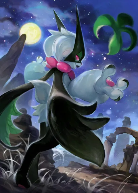 Meowscarada ex card art