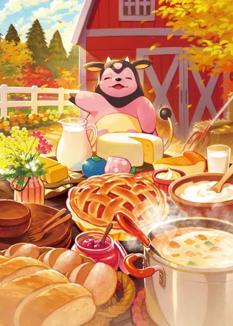 Miltank card art from Mega Shine (#75), Art Rare