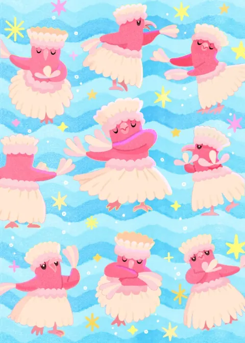 Oricorio card art from Pulsing Aura (#166), Art Rare