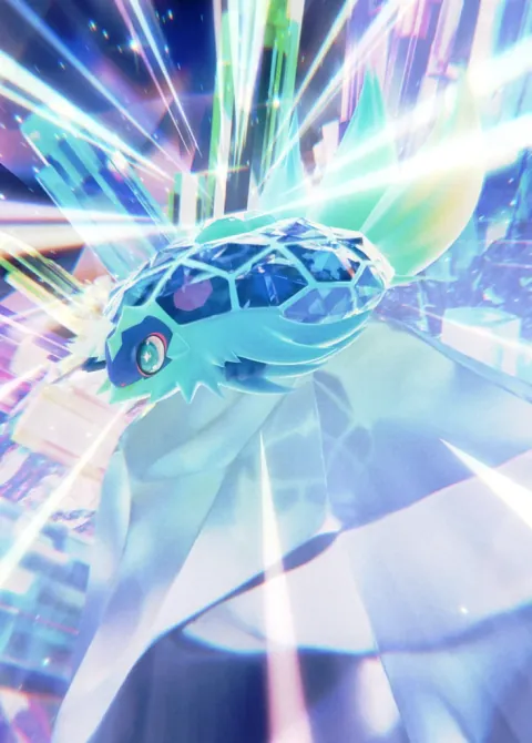 Terapagos ex card art from Paradox Drive (#93), Immersive Rare