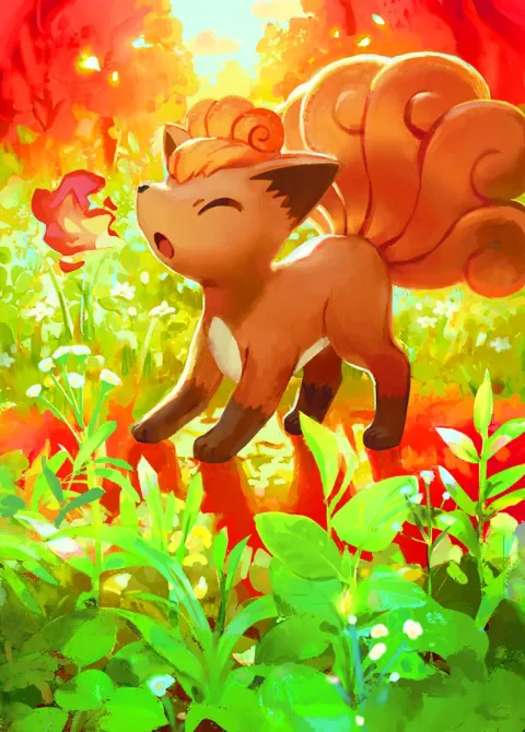 Vulpix card art