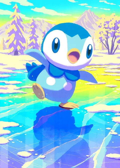 Piplup card art