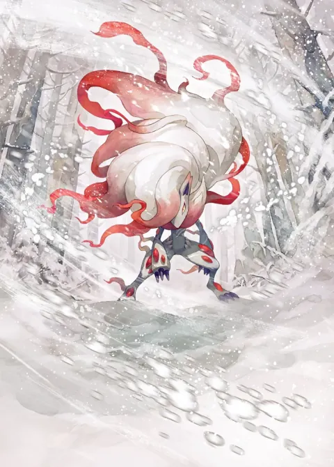 Hisuian Zoroark ex card art from Everyday Wonders (#89), Special Art Rare