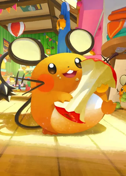 Dedenne ex card art from Everyday Wonders (#90), Immersive Rare