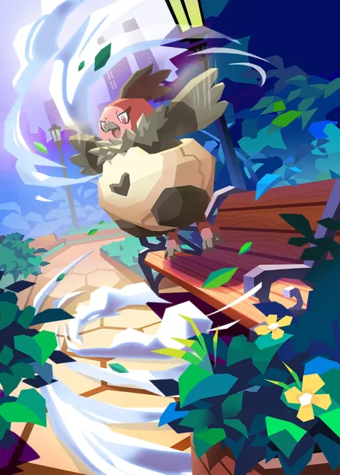 Vullaby card art from Ruler of the Skies (#173), Art Rare