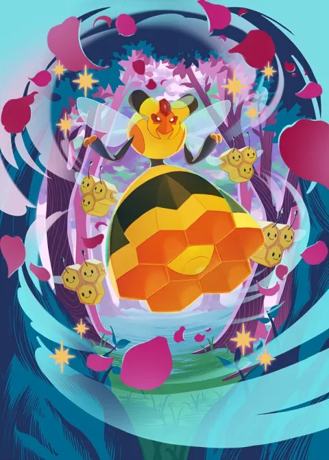 Vespiquen ex card art