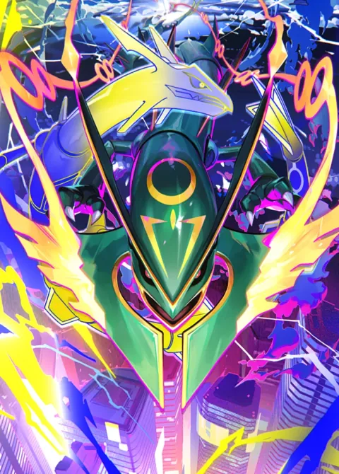 Mega Rayquaza ex card art