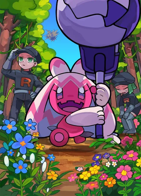 Team Rocket’s Tinkaton card art from Team Rocket’s Ambition (#75), Art Rare
