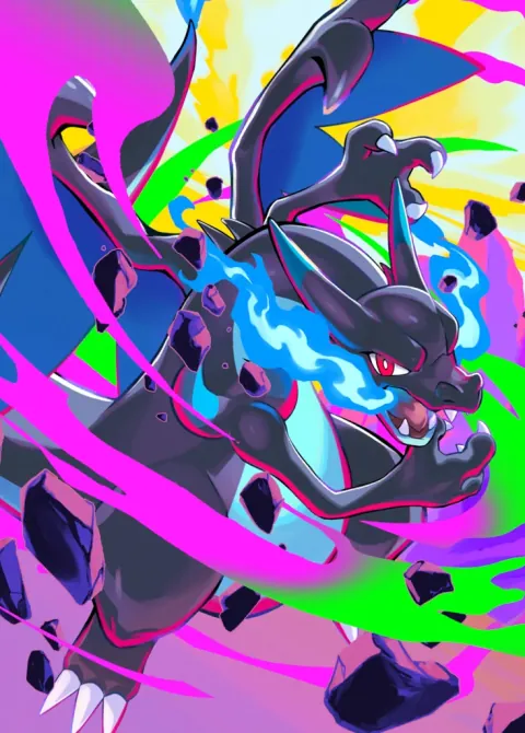 Mega Charizard X ex card art